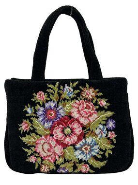 FEILER Black Pink Multi Pile Handbag